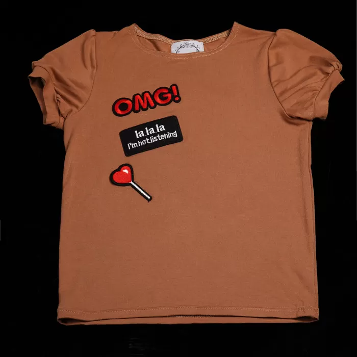 MAJICA LA-LA-LA IN BROWN 