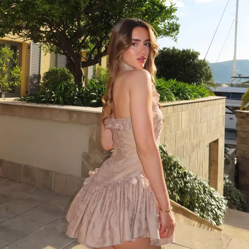 HALJINA BEIGE LACE 