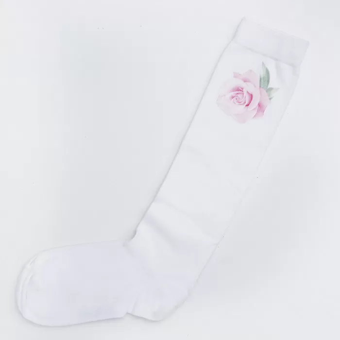 DOKOLENICE ROSES WHITE 