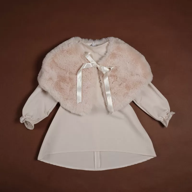 DRESS CREME FUR 