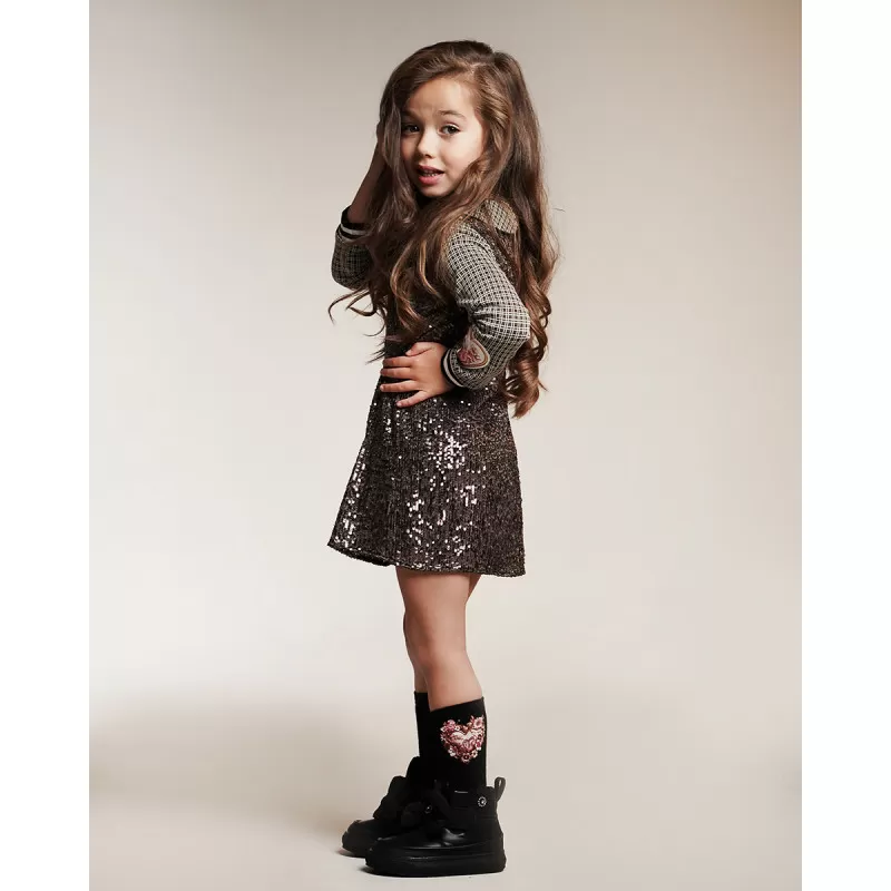 DOKOLENICE HEART BLACK 