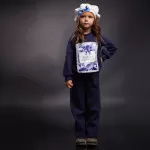 SET WINTER FLOWER BLUE 